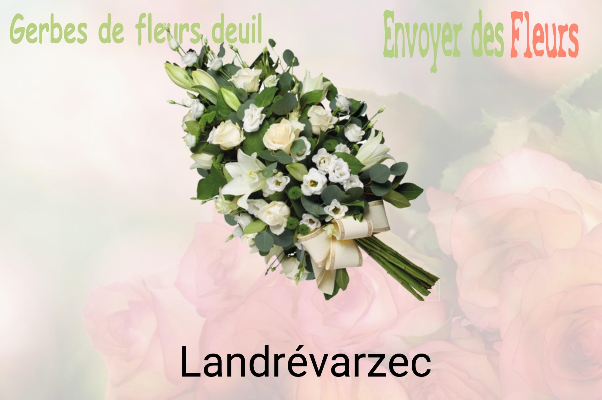 Gerbe de fleurs de deuil livrée à Landrévarzec